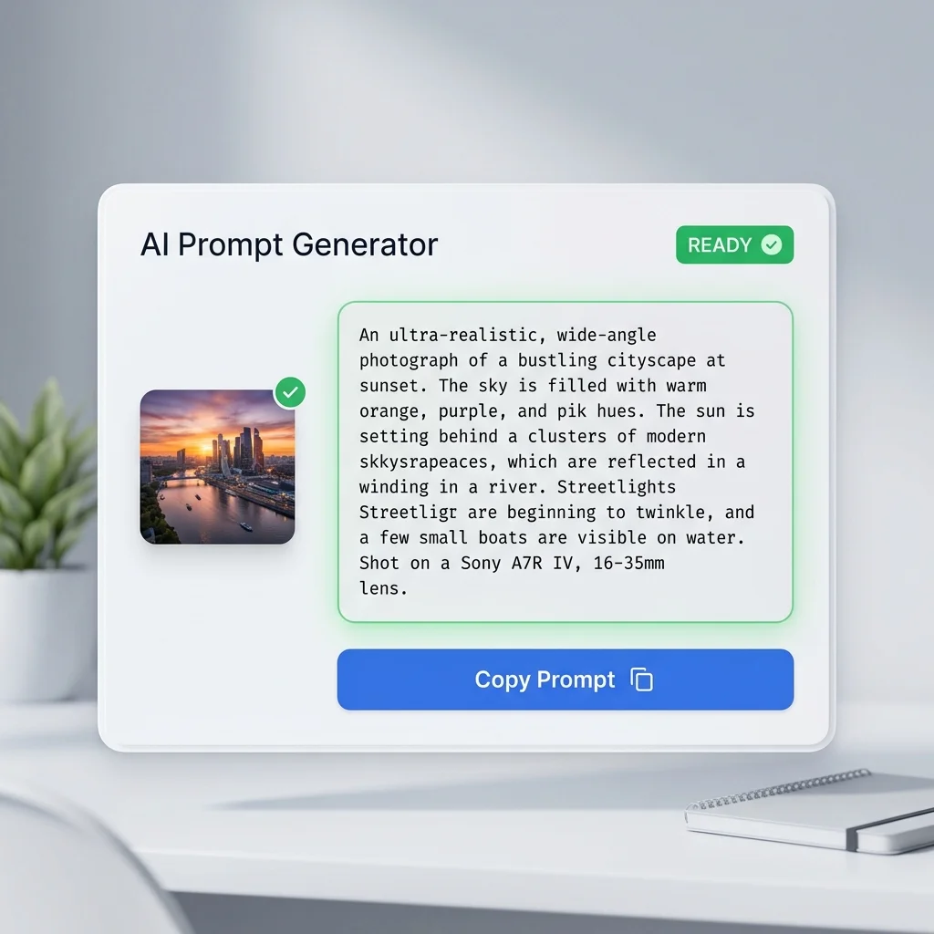 Output artwork generated from image to text prompt workflow